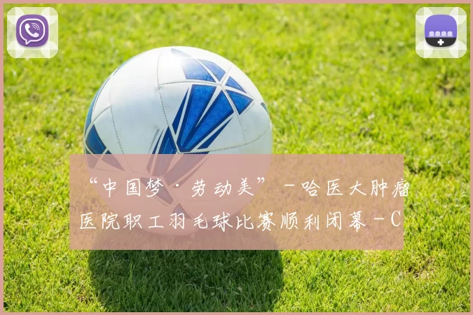 “中国梦·劳动美” - 哈医大肿瘤医院职工羽毛球比赛顺利闭幕 - Copy (8)